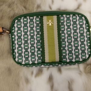 Tory Burch Gemini Link Canvas Wristlet